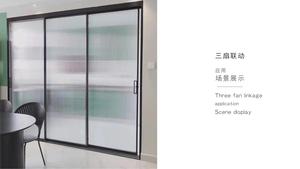 轻奢极窄三联动移门